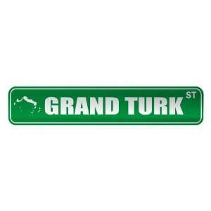  GRAND TURK ST  STREET SIGN CITY TURKS AND CAICOS 