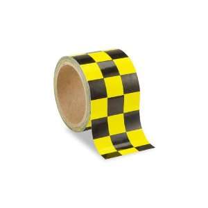  Low Vision Checkerboard Tape Yellow and Black 3 Inch Wide 