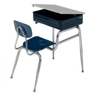   Lid Combo Desk   5/8 Solid Plastic Seat & Top (15 1/2 Seat Height