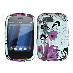   Purple Lily Hard Case Cover for HP Veer 4G Cell Phones & Accessories