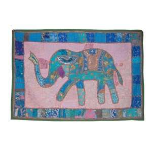  Exclusive Rajasthan Elephant Design Wall Hanging Tapestry 