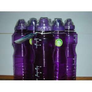  New Wave 1 Liter 6 Purple Water Bottle