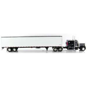   Peterbilt 379 63 Flatbed with Corrugated Dry Van Trailer   1/64 Scale