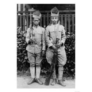 Two Moro Soldiers in the Philippines Photograph   Philippines 