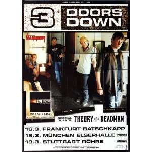  3 Doors Down   Live For Today 2005   CONCERT   POSTER from 