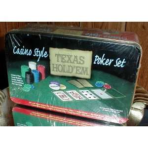  Casino Style Texas Holdem Poker Set Toys & Games