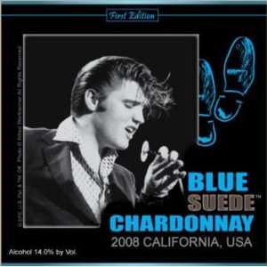 2008 Elvis Presley Blue Suede Shoes Chardonnay by Graceland Cellars 