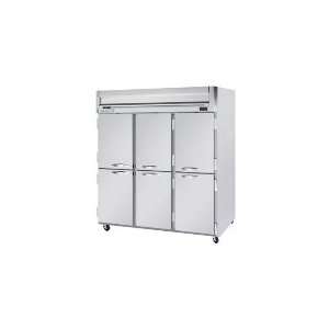   Refrigerator, 6 Solid Half Doors, Stainless Front & Interior, 74 cu ft