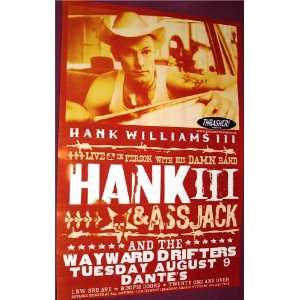    Hank III Poster   Concert 3 111 Rebel Proud