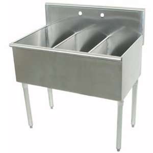 Advance Tabco 4 3 48 Three Compartment Stainless Steel Commercial Sink 