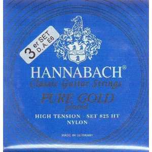   Guitar High Tension Gold Bass Set, 825 3er HT 
