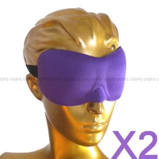 2pcs Sleeping Eye Mask Lights Out Relaxation Purple z  
