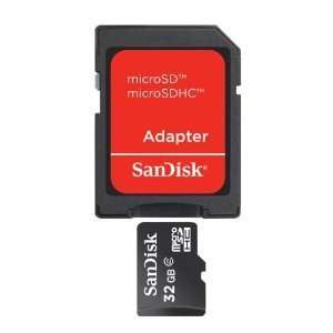    Flash memory card ( microSDHC to SD adapter included )   32 GB 