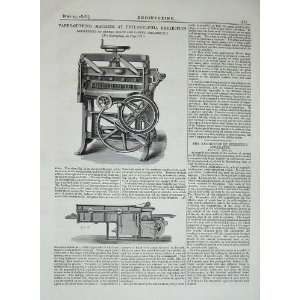   1876 Philadelphia Exhibition Paper Cutting Machinery