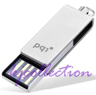 PQI USB 16GB 16G Flash Drive Mini Strap WHITE i812  