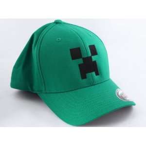  Minecraft Green Large/X Large Creeper Flexfit Hat Toys 