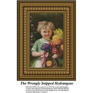  The Wrongly Snipped Hydrangeas Cross Stitch Pattern PDF 