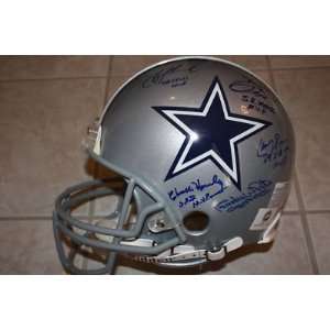 SMITH AIKMAN WHITE + 2 Cowboys Autograph Helmet PROVA   Autographed 