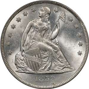  1859 O $1 PCGS MS63 Seated Liberty Silver Dollar No Motto 