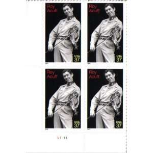  2003 ROY ACUFF #3812 Plate Block of 4 x 37 cents US 