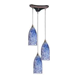  Elk 502 3BL 3 Light Pendant In Satin Nickel And Starlight 