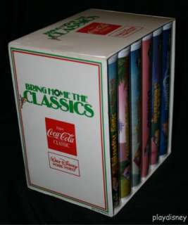 Disney Coca Cola Classic Bring Home the Classics VHS Set Alice Dumbo 