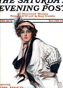 1912 Z. P. NIKOLAKI COLOR Cover ART. Beautiful Woman  