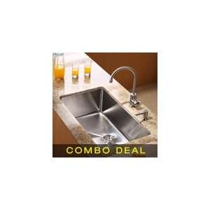   Steel Kitchen Sink, Kitchen Faucet KSF 2160 and Soap Dispenser Combo