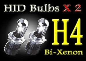 HID Bi Xenon replacement Bulbs H4 Hi/Lo Hi Lo 4300K  