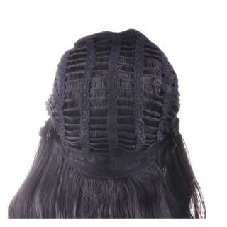 Long Curly Black Classical Classy Soft Hair Wig Kanekalon Synthetic 
