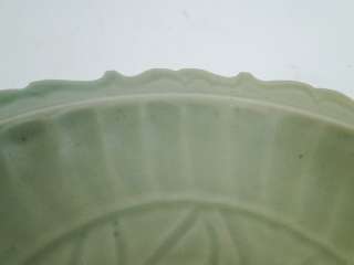 Antique Chinese Yuan / Ming Dynasty Period Celadon Glaze Incised Bowl 