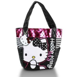 Loungefly Hello Kitty Black Dot Sequin Tote bag  