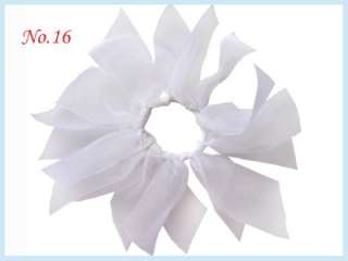 12 Girl Organza Pony O Bow Ponytail Streamer 122 No.  