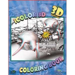  3D Deep Sea coloring art book. Incredible 3D images that 