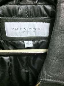MARC NEW YORK BY ANDREW MARC MENS LEATHER JACKET BLACK(L,XL) 100% 