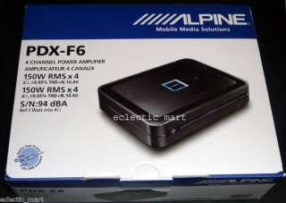 ALPINE PDX F6 4/3/2 CH POWER DENSITY DIGITAL AMPLIFIER 793276301031 