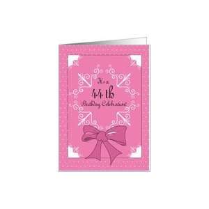  44th Birthday Invitation, Pink for Her Card Toys & Games