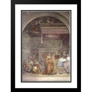 Sarto, Andrea del 19x24 Framed and Double Matted Birth of the Virgin 