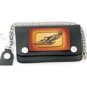   Truckers Wallet w/ Chain 3.5 x 6 with Eagle 46B 