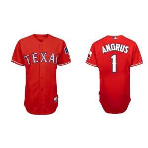 Texas Rangers #1 Elvis Andrus Red 2011 MLB Authentic Jerseys Cool Base 
