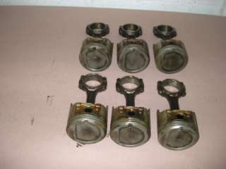 1969 84 Chevy Truck Camaro 4.1L 250 6 cyl Pistons Rods  