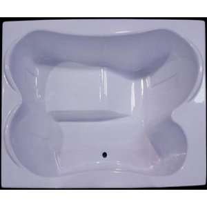  Splash Baths 4872 TPL Soaker Series 6 Foot Acrylic Wide 