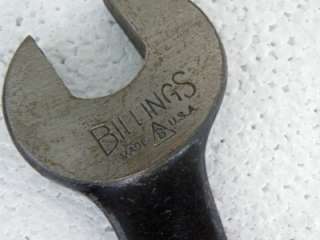 THREE VINTAGE BILLINGS OPEN END WRENCHES  