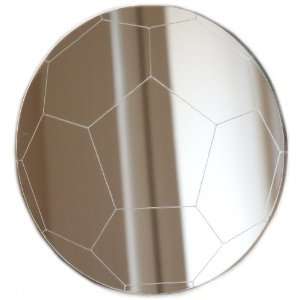  Football Mirrors 4cm X 4cm (10 in Pack)