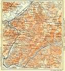ISERE Uriage et ses environs, 1926 map