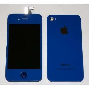 Dark Blue iPhone 4S 4GS Full Set Front Glass Digitizer + LCD + Back 