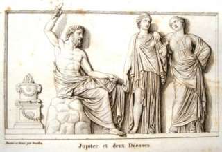 Musee des Antiques Eng.  c1811  JUPITER & VENUS BIRTH  