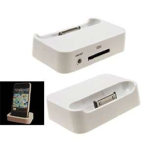   Dock Cradle For Apple iPhone 4 4S White Cell Phones & Accessories