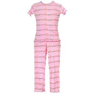   Toddler Girls Pink Animal Pajamas Set Girl 12M 4T Royal Wear Baby