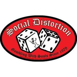  SOCIAL DISTORTION DICE STICKER Toys & Games